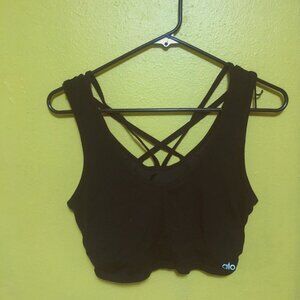 ALO Strappy Back Sports Bra/ Yoga Top,  Sz Small